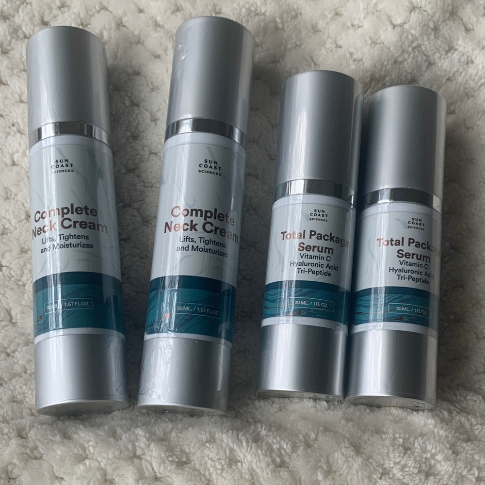 Sun Coast Sciences Neck Cream and Serum Duo - sold as a lot of 4 products! ✨